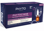 Купить phytosolba phytocyane (фитосольба фитоциан) сыворотка против выпадения волос для женшин, флакон 5мл 12 шт в Богородске