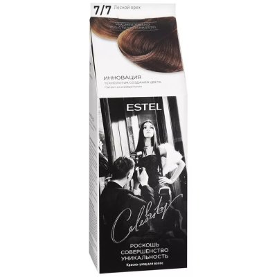 Купить estel (эстель) краска-уход для волос celebrity тон 7/7 лесной орех в Богородске