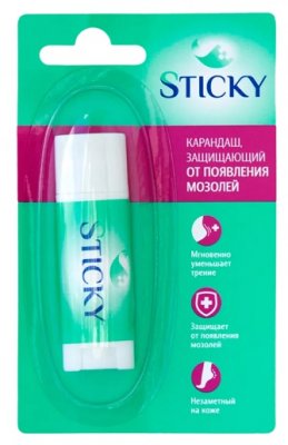 Купить sticky (стики) карандаш защищающий от появления мозолей, 4,5г в Богородске