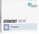 Купить атенолол, таблетки 100мг, 30 шт в Богородске