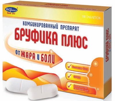 Купить бруфика плюс, таблетки 400 мг + 325мг, 10 шт в Богородске