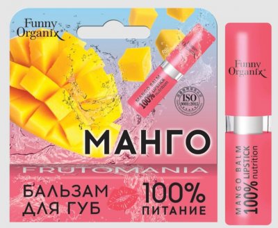 Купить фанни органикс (funny оrganix) бальзам для губ 100% nutrition, 3,5г в Богородске