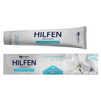 Купить хилфен (hilfen) bc pharma зубная паста активное отбеливание, 75мл в Богородске