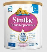 Купить симилак (similac) гипоаллергенный 1, смесь молочная 0-6 мес, 375г в Богородске