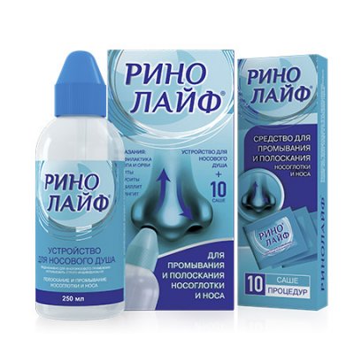 Купить ринолайф средство для промывания полости носа и носоглотки, пакетики-саше 10 шт в Богородске