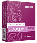 Купить биостандарт диосмин леколайк, таблетки массой 550мг 40шт бад в Богородске