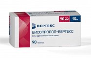 Купить бисопролол-вертекс, таблетки, покрытые пленочной оболочкой 10мг, 90 шт в Богородске