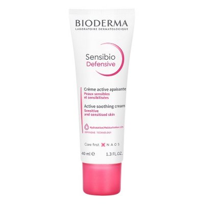 Купить bioderma sensibio defensive (биодерма сенсибио) крем для чувствительной кожи лица и шеи легкий 40мл в Богородске
