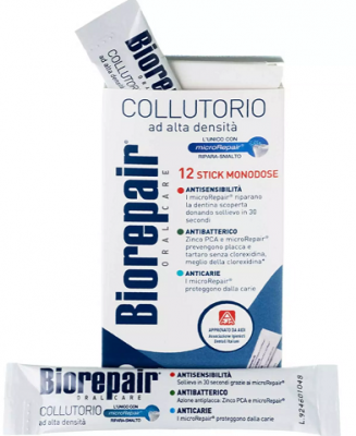 Купить биорепейр (biorepair) ополаскиватель для полости рта 4-экшн антибактериальный, 12мл 12 шт в Богородске
