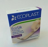 Купить ecoplast ecosilk медицинский фиксирующий текстильный 1,25см х 5м в Богородске
