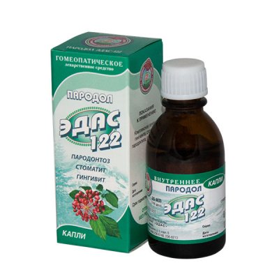 Купить эдас-122 пародол (пародонтоз), капли для приема внутрь гомеопатические, 25мл в Богородске