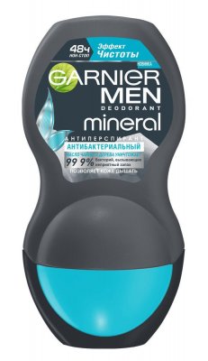 Купить garnier men mineral (гарньер) дезодорант-антиперспирант эффект чистоты 48часа ролик 50мл в Богородске