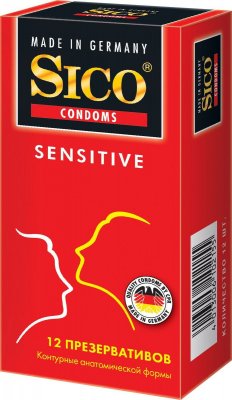 Купить sico (сико) презервативы sensitive контурные 12шт в Богородске