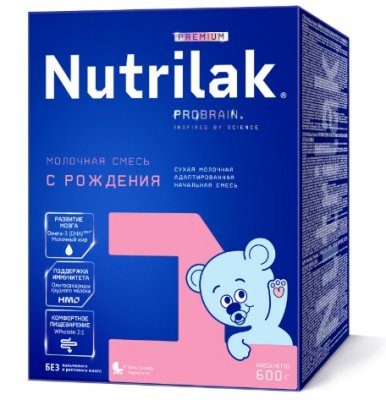 Купить нутрилак премиум 1 (nutrilak premium 1) молочная смесь с рождения, 600г в Богородске
