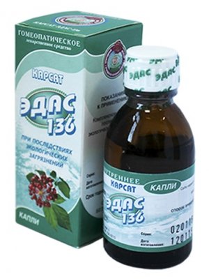 Купить эдас-136 карсат (радиация), капли для приема внутрь гомеопатические, 25мл в Богородске