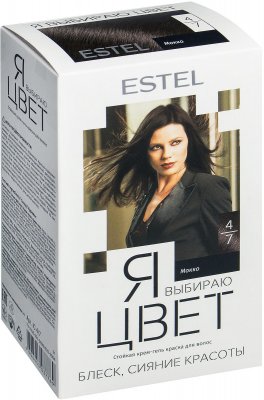 Купить estel (эстель) крем-гель краска для волос я выбираю цвет тон 4/7 мокко в Богородске
