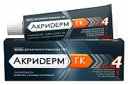 Купить акридерм гк, мазь для наружного применения 0,05%+0,1%+1%, туба 30г в Богородске