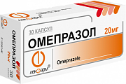 Купить омепразол, капсулы кишечнорастворимые 20мг, 30 шт в Богородске