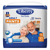 Купить liberty premium pants (либерти премиум пантс) подгузники-трусики для взрослых одноразовые xl 10шт в Богородске