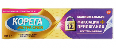 Купить корега крем для фиксации зубных протезов максимальное прилегание 40мл в Богородске