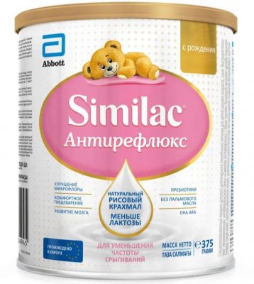 Купить симилак (similac) антирефлюкс, смесь молочная, с рождения 375г в Богородске