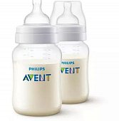 Купить avent (авент) бутылочка для кормления anti-colic 1 месяц+ 260 мл 2 шт scf103/02 в Богородске