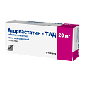 Купить аторвастатин-тад, таблетки покрытые пленочной оболочкой 20мг, 30 шт в Богородске