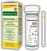 Купить тест-полоски биосенсор индикаторные кетоглюк-1, 50 шт в Богородске