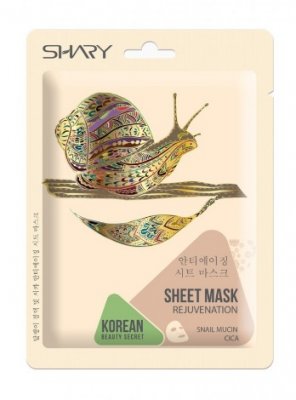 Купить шери (shary) маска-омолаживание для лица с муцином улитки и центеллой азиатской 25г в Богородске