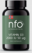 Купить norwegian fish oil (норвегиан фиш оил) витамин д3 2000ме, капсулы 100шт бад в Богородске