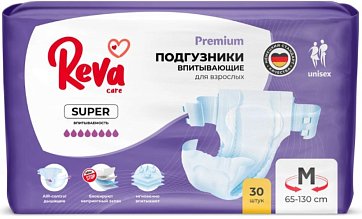 Reva Care (Рева Кеа) подгузники для взрослых Super размер M 30 шт.