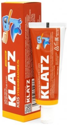 Купить klatz (клатц) зубная паста для детей 5-11лет карамель без фтора, 40мл в Богородске
