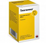 Тиогамма, раствор для инфузий 12мг/мл, флакон 50мл