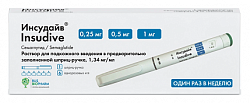 Купить инсудайв, раствор для подкожного введения 0.25/0.5/1 мг/доза шприц-ручка 3мл 1шт+игла 6шт в Богородске