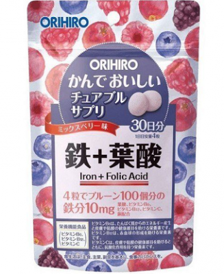 Купить orihiro (орихиро) железо с витаминами, таблетки 120шт бад в Богородске