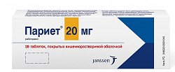 Купить париет, таблетки, покрытые кишечнорастворимой оболочкой 20мг, 28 шт в Богородске