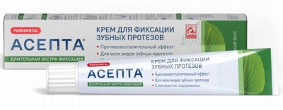 Купить асепта крем для фиксации зубных протезов мятный 40мл в Богородске