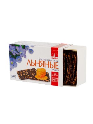 Купить льняные хрустящие пластинки биокор с медом 3,5г 30 шт бад в Богородске