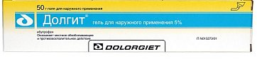 Долгит, гель для наружного применения 5%, туба 50г