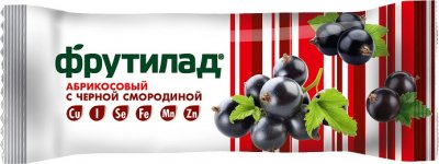 Купить батончик фрутилад фруктовый с черной смородиной 30г бад в Богородске