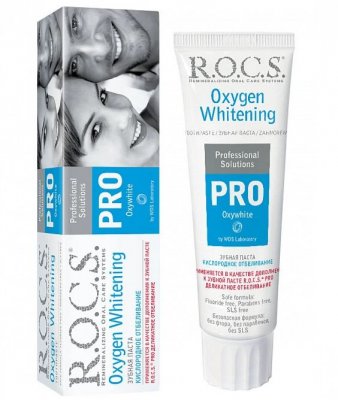 Купить рокс (r.o.c.s) зубная паста pro кислородное отбеливание, 60г в Богородске