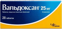 Купить вальдоксан, таблетки, покрытые пленочной оболочкой 25 мг, 28 шт в Богородске