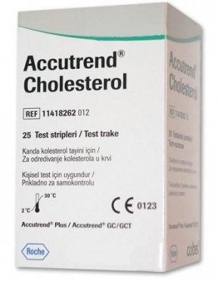 Купить тест-полоски для экспресс-анализаторов портативных аккутренд холестерин, 5 шт в Богородске