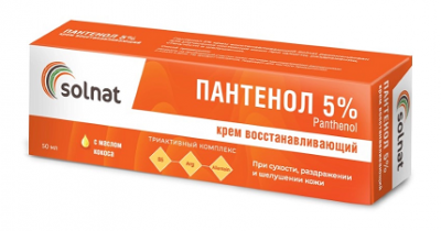 Купить solnat (солнат) крем восстанавливающий пантенол 5%, 50мл в Богородске