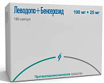 Купить леводопа+бенсеразид, капсулы 100мг+25мг, 100 шт  в Богородске