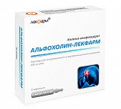 Купить альфохолин-лекфарм, раствор для внутривенного и внутримышечного введения 250мг/мл, ампулы 4мл, 5 шт  в Богородске