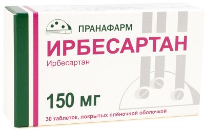 Купить ирбесартан, таблетки, покрытые пленочной оболочкой 150мг, 30 шт в Богородске