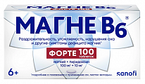 Купить магне b6 форте, таблетки, покрытые пленочной оболочкой, 100 мг+10 мг 100 шт в Богородске