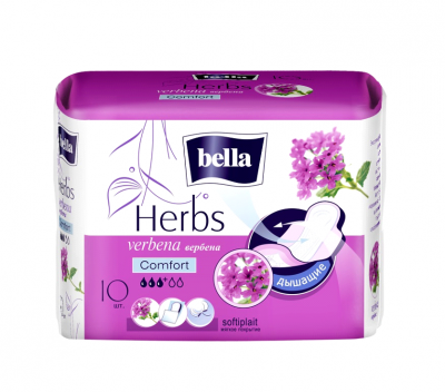 Купить bella (белла) прокладки herbes comfort экстрактом вербены 10 шт в Богородске
