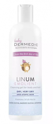 Купить dermedic linum emollient baby (дермедик) крем-гель очищающий для детей с рождения 200 мл в Богородске